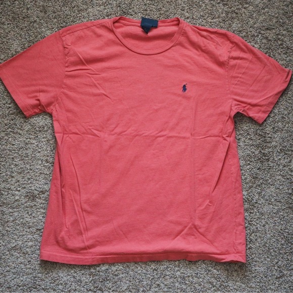 Vintage Polo Ralph Lauren T-Shirt Bundle Lot 2 Mens M‎ Pink Pocket Blue Pony Y2K - Picture 3 of 10